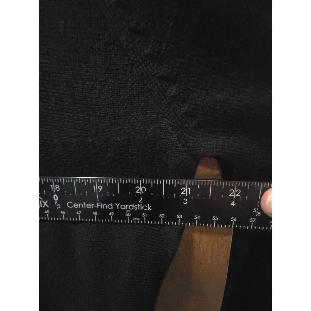 Banana Republic Mens Black Merino Wool Racing Stripe Crewneck Sweater L EUC